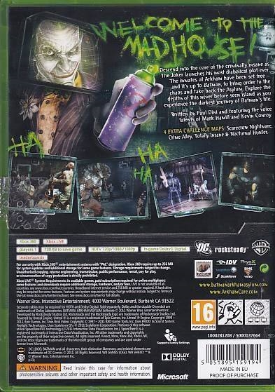 Batman Arkham Asylum Game of the Year Edition - XBOX 360 (B Grade) (Genbrug)